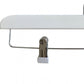 A Rustic Motifs White Gloss Wooden Clip Bottom Hanger 35cm with a silver metal hook is shown against a plain background. The high-quality wood top bar and sturdy clips are perfect for wardrobe organization.